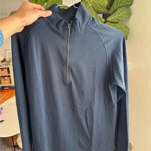 lululemon athletica Men's Navy Half-Zip Performance Pullover